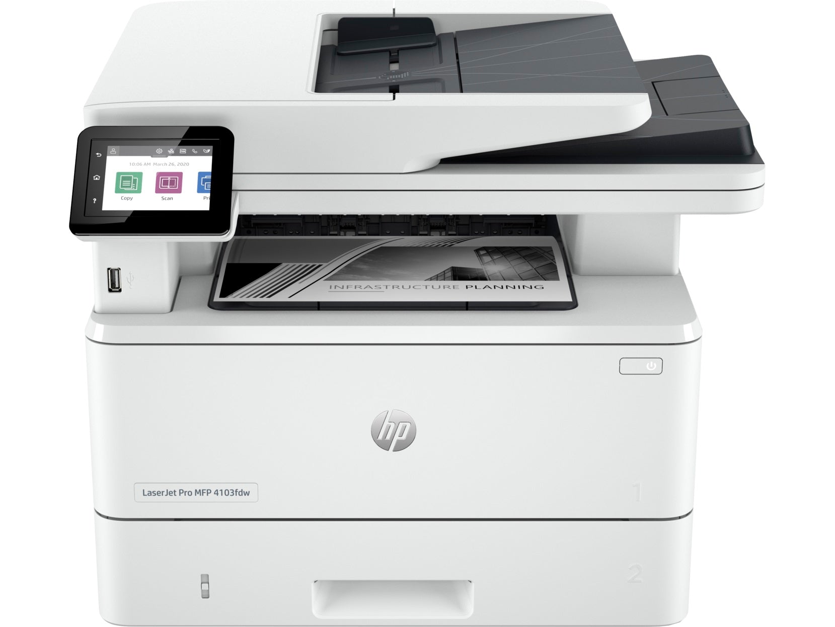 Impresora Multifunción HP LaserJet Pro 4103DW 2Z627A - 1200 x 1200 DPI - 40 ppm, 80000 páginas por mes Impresora Multifunción HP LaserJet Pro 4103DW 2Z627A - 1200 x 1200 DPI - 40 ppm, 80000 páginas por mes